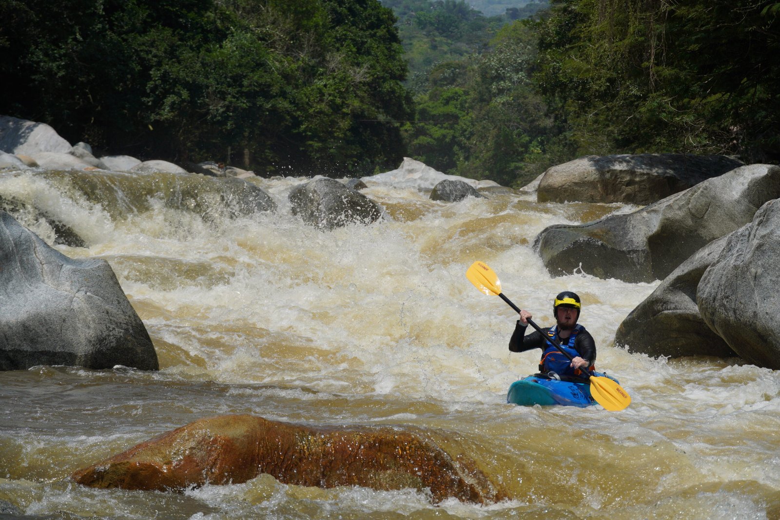 Wildwasser Kajaktour in Kolumbien