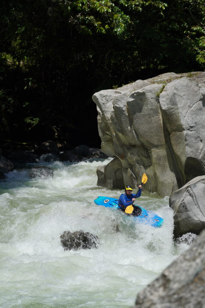 Wildwasser Kajak Fahren Im Kolumbien 