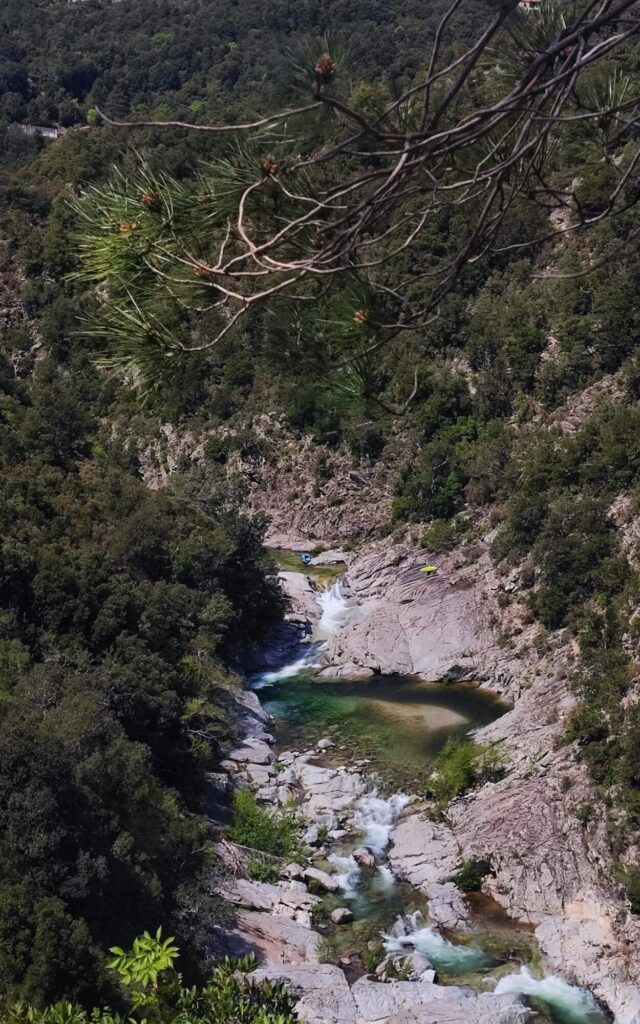 Korsika Kajaktour. Ein Bild von einem schönen Fluss.