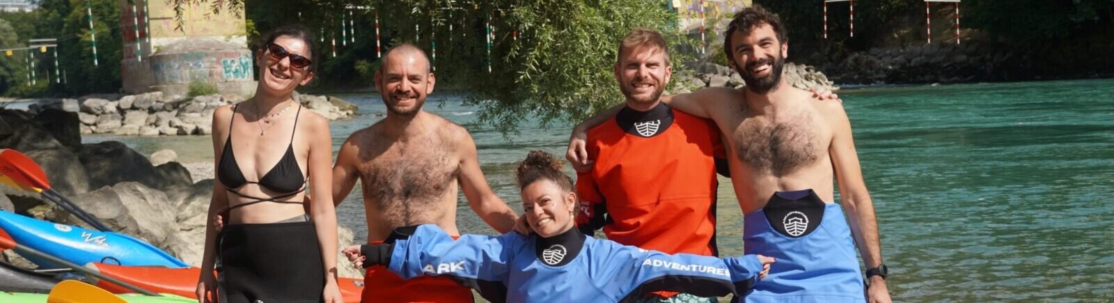 Kajak Kurs auf der Aare mit Arkadventures Kajakschule