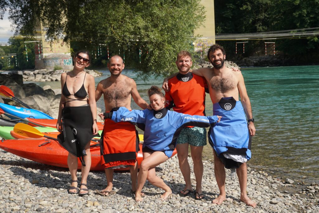 Einsteiger Kajakkurs auf der Aare.