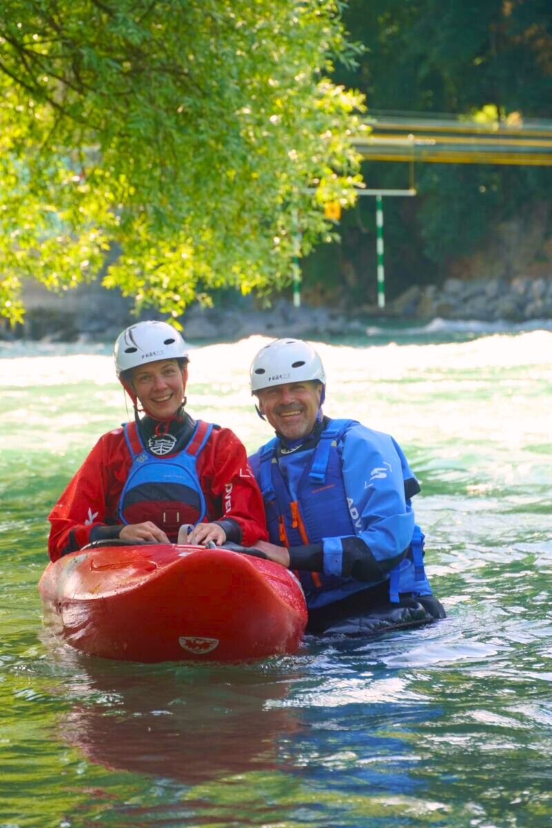 Ein Tages-Einsteiger Kajak Kurs auf der Aare in Bern