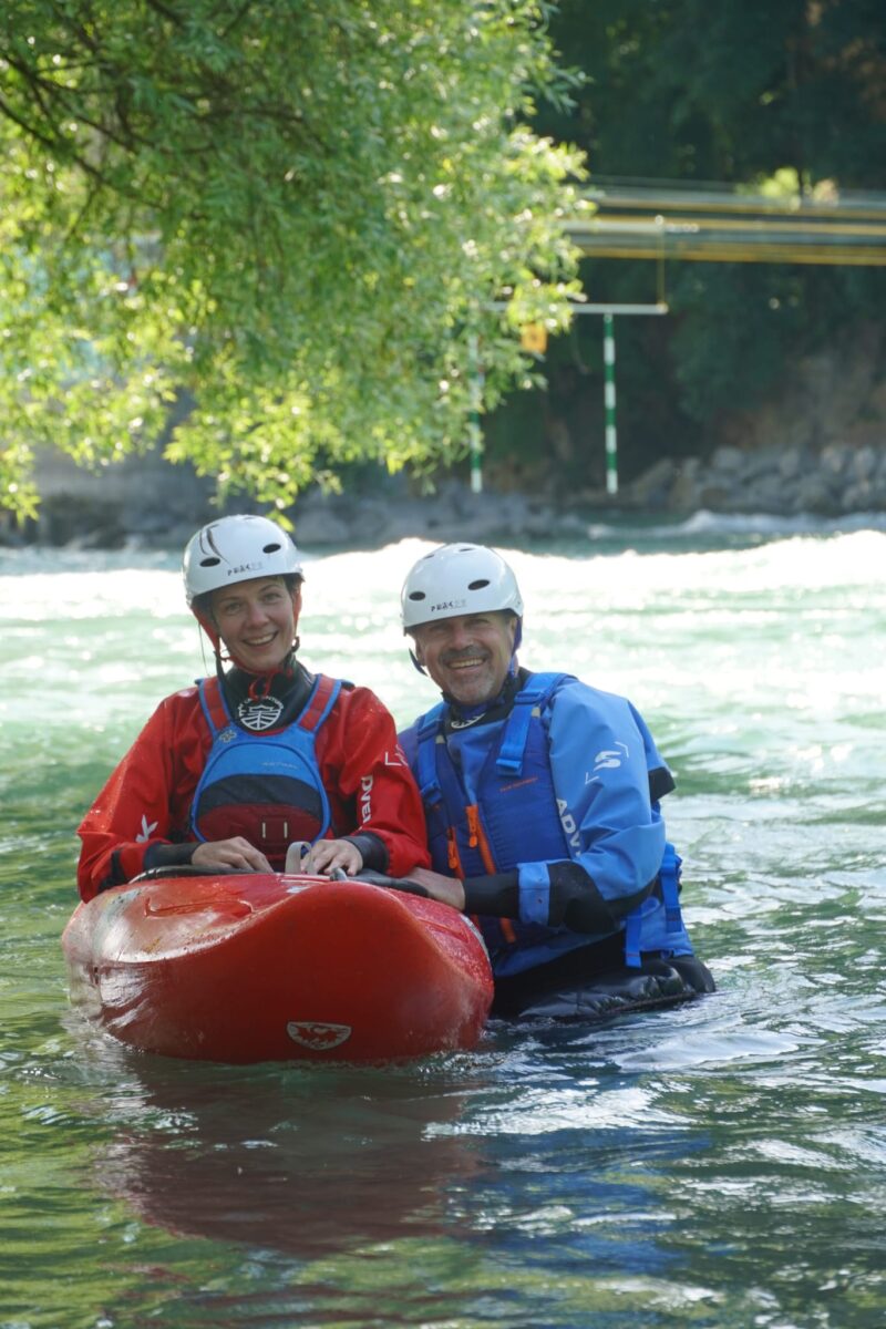 Ein Tages-Einsteiger Kajak Kurs auf der Aare in Bern