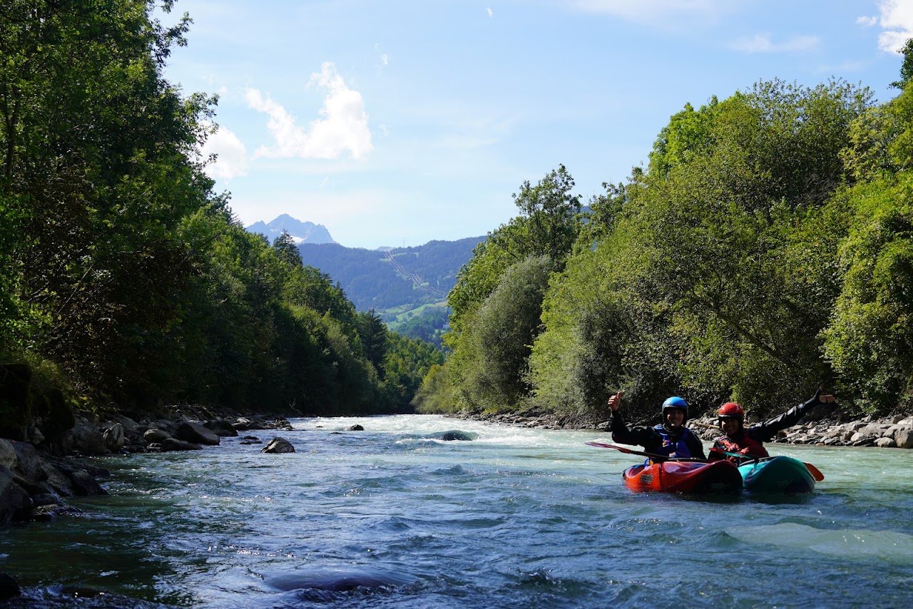Fortgeschrittene wildwasser kajak kurs